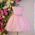 Vestido Rosa Cinto Laço 4 ao 12 - Imagem 1