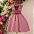 Vestido Rose Pregas Laço Ombro 4 ao 12 - Imagem 5
