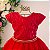 Vestido Vermelho Tule Cristal Cinto Strass/Perola 4 ao 12 - Imagem 3