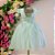 Vestido Verde Detalhe Organza Borboletas 4 ao 12 - Imagem 4