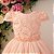 Vestido Salmão Detalhe Renda 4 ao 12 - Imagem 3