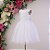 Vestido Infantil Juvenil Branco Bordado Cintura 4 ao 16 - Imagem 4