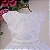Vestido Infantil Juvenil Branco Bordado Cintura 4 ao 16 - Imagem 3