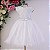 Vestido Infantil Juvenil Paetê Branco 4 ao 16 - Imagem 1