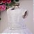 Vestido Infantil Juvenil Paetê Branco 4 ao 16 - Imagem 2