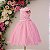 Vestido Infantil Juvenil Rosa Gliter 4 ao 16 - Imagem 3