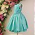 Vestido Infantil Juvenil Verde Tiffany 6 ao 16 - Imagem 3