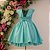 Vestido Infantil Juvenil Verde Tiffany 6 ao 16 - Imagem 5