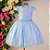 Vestido Azul Detalhe Organza 4 Ao 12 - Imagem 1