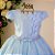 Vestido Azul Detalhe Organza 4 Ao 12 - Imagem 3