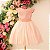 Vestido Salmão Detalhe Renda 4 ao 12 - Imagem 1
