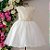 Vestido Infantil Juvenil Luxo Bege Com Renda 4 ao 12 - Imagem 1