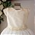 Vestido Infantil Juvenil Luxo Bege Com Renda 4 ao 12 - Imagem 3