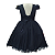 Vestido Inf Juvenil Det Renda Preto 4 ao 12 - Imagem 4