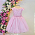 H1160R Vestido Rosa Cinto Largo 4 ao 12 - Imagem 1