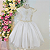 H1165 Vestido Infantil Festa Bege com Pérolas 4 ao 12 - Imagem 1