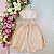 H1169 Vestido Infantil Festa Bege 4 ao 12 - Imagem 4