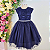 Vestido Infantil Festa Azul Marinho 4 ao 12 - H1124 - Imagem 1