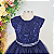 Vestido Infantil Festa Azul Marinho 4 ao 12 - H1124 - Imagem 3
