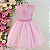 Vestido Infantil Rosa Luxo 4 ao 12 - H1136 - Imagem 1