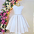 6364BR Vestido Infantil Branco Laço Ombro 4 ao 12 - Imagem 1