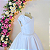 6364BR Vestido Infantil Branco Laço Ombro 4 ao 12 - Imagem 2