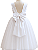 6371 Vestido Daminha Longo Branco Flor 4 ao 16 - Imagem 3