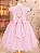 5368R Vestido Infantil Luxo Borboletas Paetê Rosa 1 ao 4 - Imagem 4