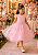5368R Vestido Infantil Luxo Borboletas Paetê Rosa 1 ao 4 - Imagem 2