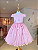 5368R Vestido Infantil Luxo Borboletas Paetê Rosa 1 ao 4 - Imagem 1
