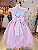 5368R Vestido Infantil Luxo Borboletas Paetê Rosa 1 ao 4 - Imagem 3