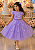 5368L Vestido Infantil Luxo Borboletas Paetê Lilás 1 ao 4 - Imagem 2