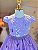 5368L Vestido Infantil Luxo Borboletas Paetê Lilás 1 ao 4 - Imagem 2