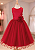 6365VM Vestido Infantil Luxo Flor Vermelho 4 ao 16 - Imagem 1