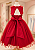 6365VM Vestido Infantil Luxo Flor Vermelho 4 ao 16 - Imagem 3