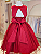6365VM Vestido Infantil Luxo Flor Vermelho 4 ao 16 - Imagem 3