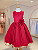 6365VM Vestido Infantil Luxo Flor Vermelho 4 ao 16 - Imagem 1