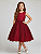 6350VM Vestido Inf Juvenil Renda Dublada Vermelho 4 ao 16 - Imagem 1
