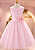 6365R Vestido Infantil Luxo Flor Rosa 4 ao 16 - Imagem 1