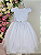 5369 Vestido Infantil Luxo Branco 1 ao 4 - Imagem 1