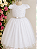 5369 Vestido Infantil Luxo Branco 1 ao 4 - Imagem 1