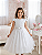 5369 Vestido Infantil Luxo Branco 1 ao 4 - Imagem 4
