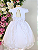 5369 Vestido Infantil Luxo Branco 1 ao 4 - Imagem 3