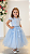 5368AZ Vestido Infantil Luxo Borboletas Paetê Azul 1 ao 4 - Imagem 3