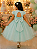 5368VD Vestido Infantil Luxo Borboletas Paetê Verde 1 ao 4 - Imagem 3