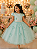 5368VD Vestido Infantil Luxo Borboletas Paetê Verde 1 ao 4 - Imagem 2
