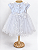 4301 Vestido Bebe Branco Batizado Luxo P ao GG - Imagem 3