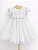 4301 Vestido Bebe Branco Batizado Luxo P ao GG - Imagem 2