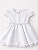 4292 Vestido Bebe Branco babado P ao GG - Imagem 1