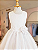 6365BR Vestido Infantil Luxo Flor Branco 4 ao 16 - Imagem 1